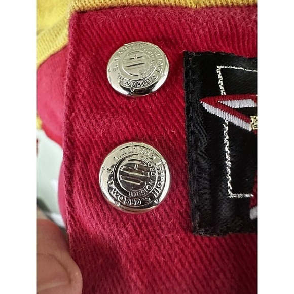 Vtg M&M NASCAR Racing Jacket JH Design Chase #36 Ernie Irvan Sz S-M Yellow Red‌‌ - Picture 8 of 16